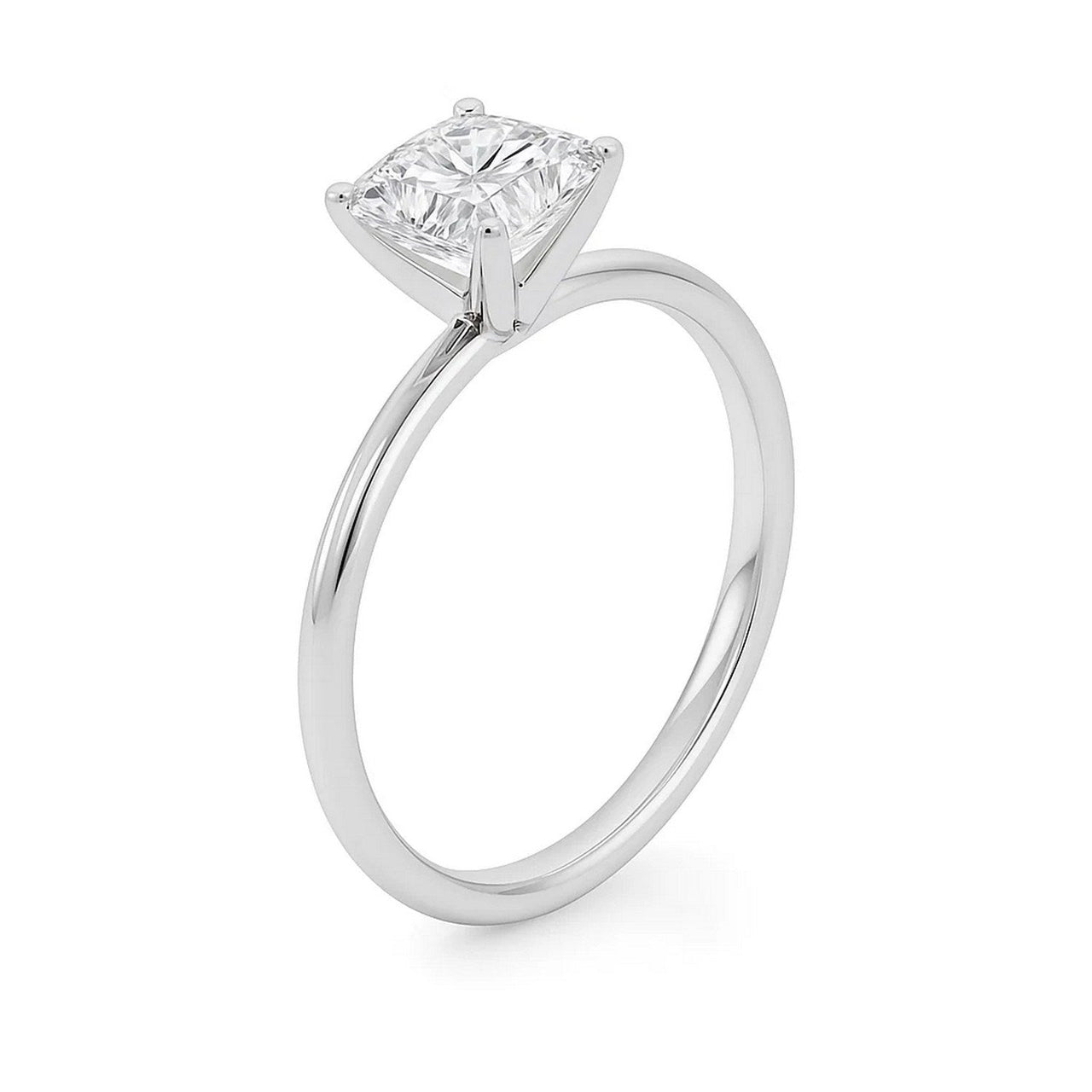 2 Carat Princess Lab Grown IGI G/VS1 Diamond Solitaire Ring in 10K White Gold - KIAHMILLA
