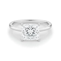 2 Carat Princess Lab Grown IGI G/VS1 Diamond Solitaire Ring in 14K White Gold - KIAHMILLA