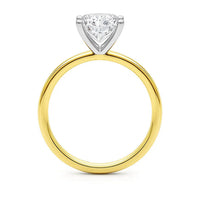 2 Carat Princess Lab Grown IGI G/VS1 Diamond Solitaire Ring in 14K Yellow Gold - KIAHMILLA