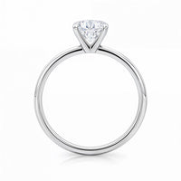 2 Carat Radiant Lab Grown IGI G/VS1 Diamond Solitaire Ring in 14K White Gold - KIAHMILLA