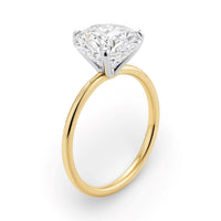 2 Carat Round Lab Grown IGI G/VS1 Diamond Solitaire Ring in 14K Yellow Gold - KIAHMILLA