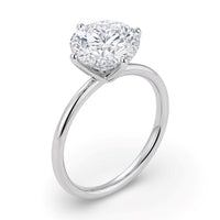 2 Carat Round Lab Grown IGI G/VS1 Diamond Solitaire Ring in Sterling Silver - KIAHMILLA