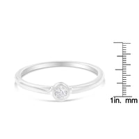 .925 Sterling Silver Miracle-Set Diamond Round Shaped Promise Ring (0.05 Cttw, J-K Color, I1-I2 Clarity)
