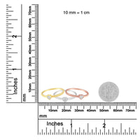 .925 Sterling Silver Diamond Heart Shaped Stackable Promise Ring Set (1/6 Cttw, J-K Color, I1-I2 Clarity)