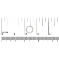 Two Tone .925 Sterling Silver 1/2 Cttw Diamond Square Box Huggie Hoop Earrings