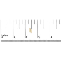 14k Yellow Gold Plated .925 Sterling Silver Diamond Accent Bar Stud Earrings