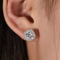 2.4 Carat Moissanite Stud Earrings - Coolpeacock