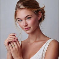 Golden Heart Halo Ring by KIAHMILLA