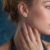 Sunburst Halo Studs by KIAHMILLA