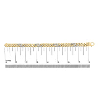 10K Yellow Gold 1.00 Cttw Diamond Miami Cuban Link Men's Bracelet (H-I Color, I1-I2 Clarity) - 8.5 Inches