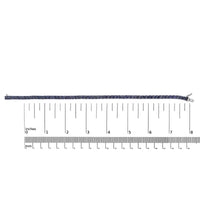 Men's .925 Sterling Silver Created Blue Sapphire Tennis Bracelet - 8.5
