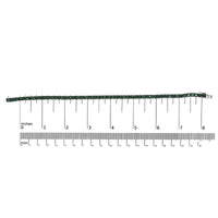 Men's .925 Sterling Silver Created Green Emerald Tennis Bracelet - 8.5