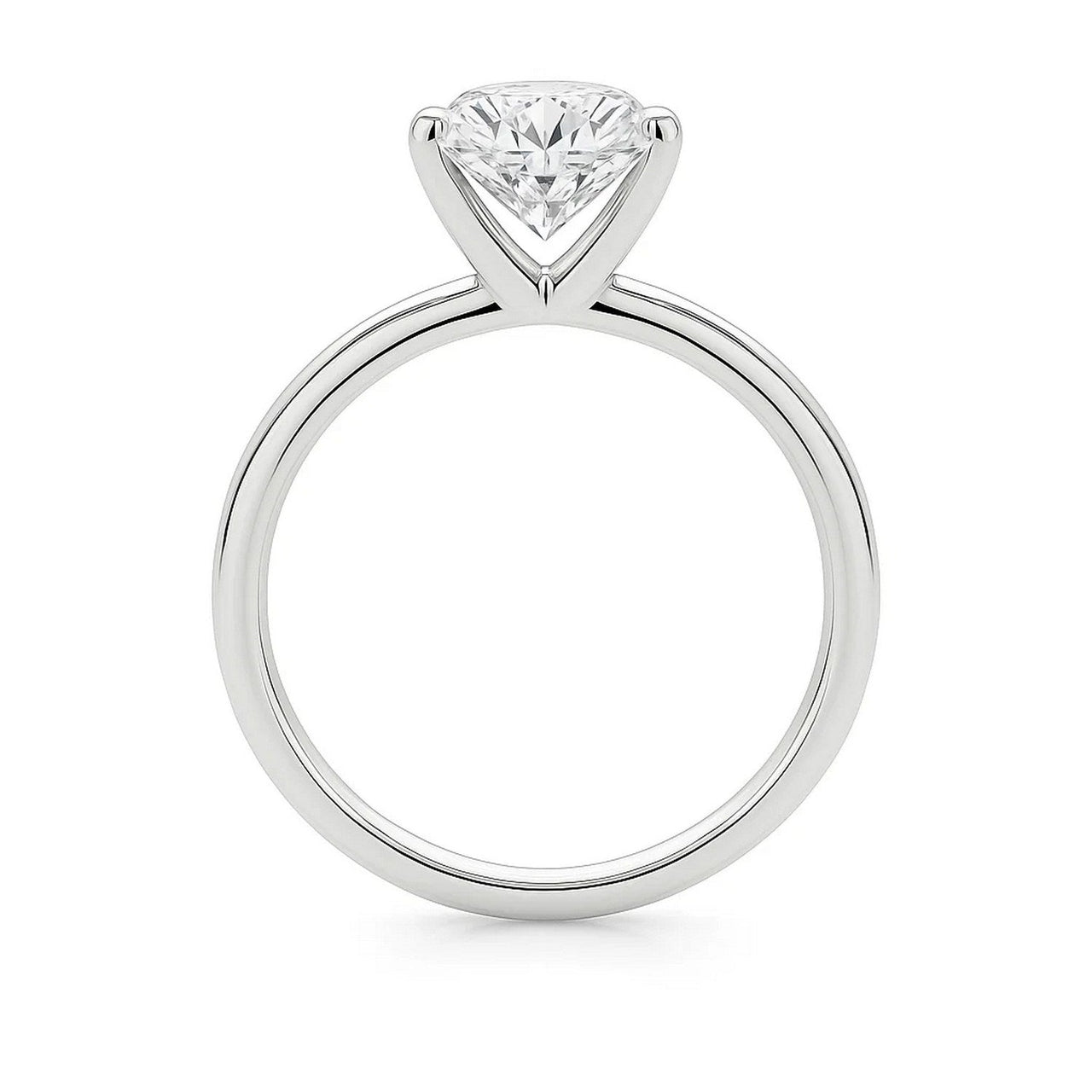 3 Carat Princess Lab Grown IGI G/VS1 Diamond Solitaire Ring in 10K White Gold - KIAHMILLA