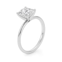 3 Carat Princess Lab Grown IGI G/VS1 Diamond Solitaire Ring in 14K White Gold - KIAHMILLA