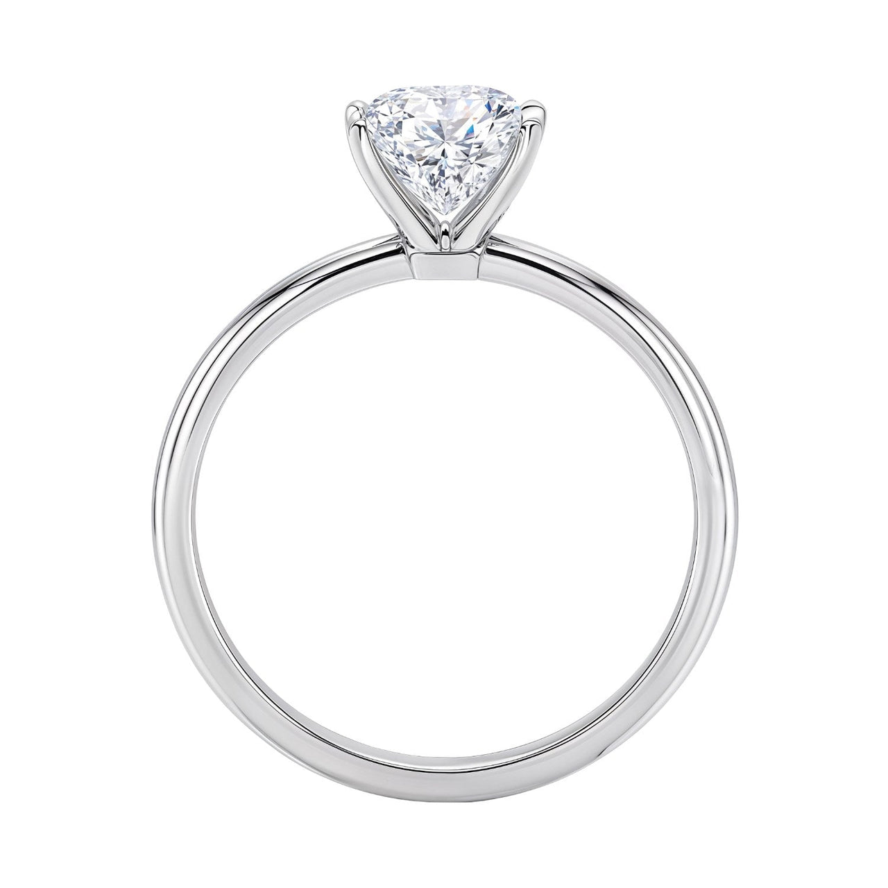 3 Carat Radiant Lab Grown IGI G/VS1 Diamond Solitaire Ring in 10K White Gold - KIAHMILLA