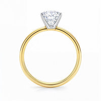 3 Carat Radiant Lab Grown IGI G/VS1 Diamond Solitaire Ring in 10K Yellow Gold - KIAHMILLA