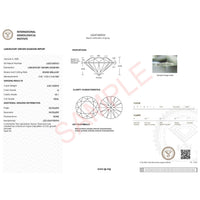 3 Carat Round Lab Grown IGI G/VS1 Diamond Solitaire Ring in 10K White Gold - KIAHMILLA