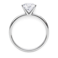 3 Carat Round Lab Grown IGI G/VS1 Diamond Solitaire Ring in 10K White Gold - KIAHMILLA