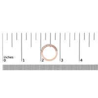 10K Rose Gold Plated Sterling Silver 1/3 Cttw Diamond Band Ring