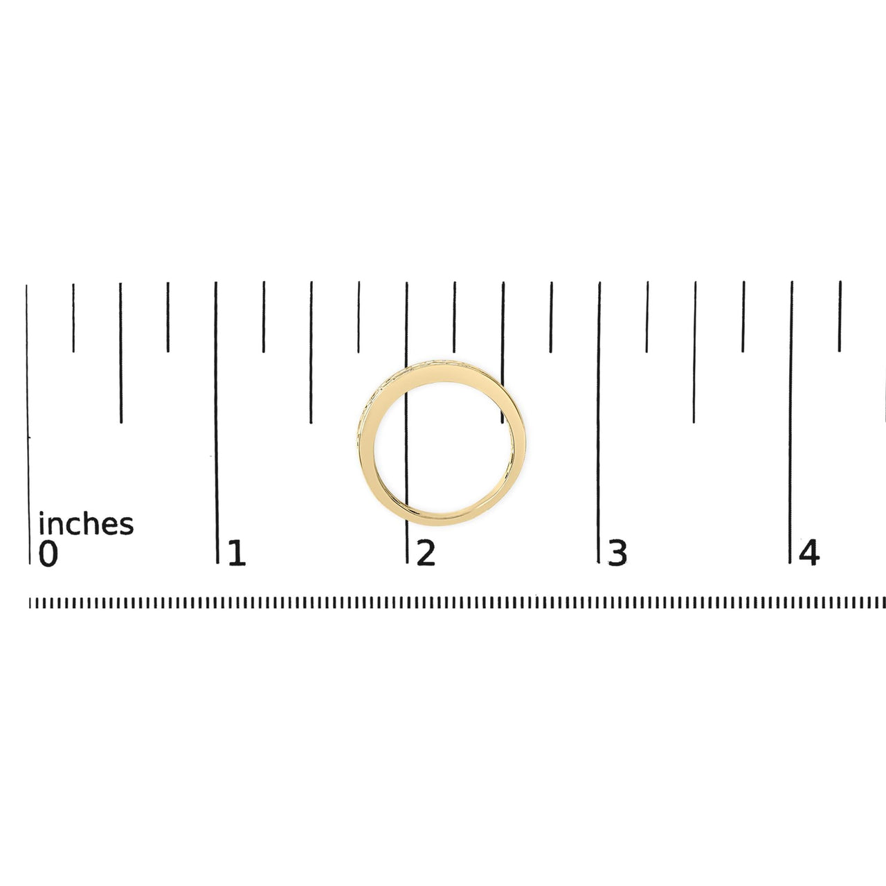 10K Yellow Gold Two-Row Diamond Band Ring (1 Cttw, J-K Color, I1-I2 Clarity)