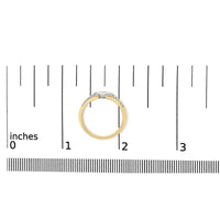 10K Two Tone Color 1/2 Cttw Diamond Kite and Split Shank Ring (H-I Color,SI2-I1 Clarity)