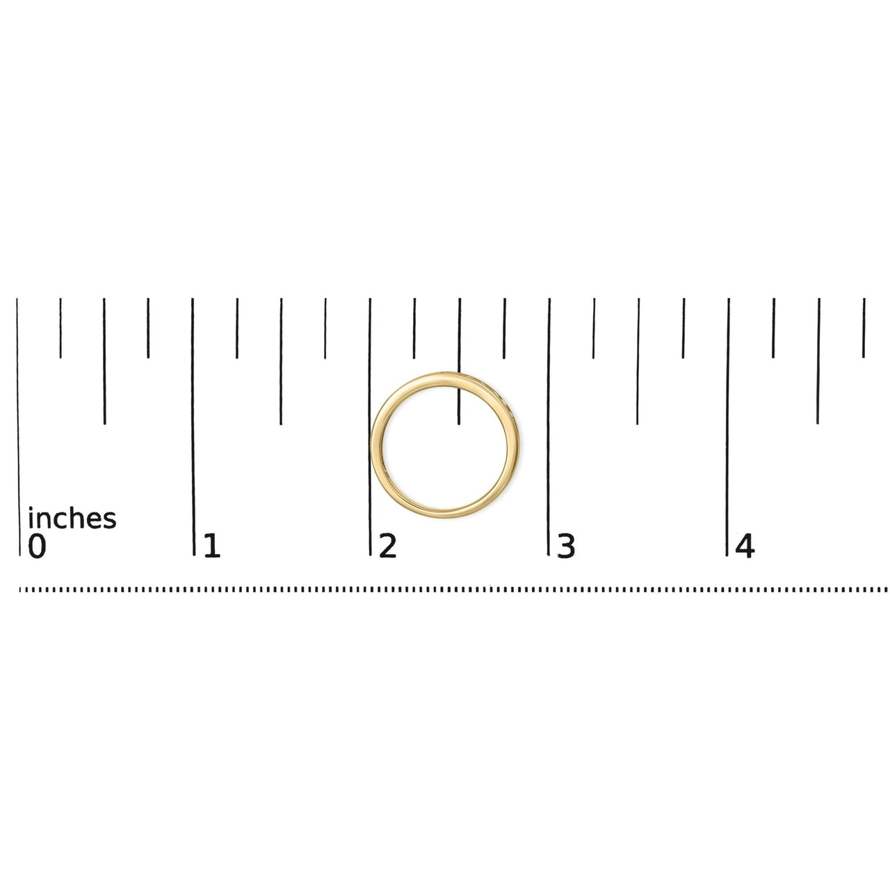 IGI Certified 1/4 Cttw Diamond 10K Yellow Gold Channel Set Band Style Ring (J-K Color, I2-I3 Clarity)