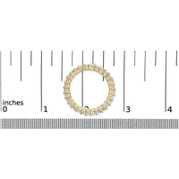 14K Yellow Gold 2.00 Cttw Shared Prong Set Princess Cut Diamond Eternity Band Ring (J-K Color, SI1-SI2 Clarity) - Ring Size 7