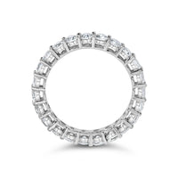 14K White Gold 2 1/4 Cttw Round Lab Grown Diamond Eternity Band Ring (F-G Color, VS1-VS2 Clarity)
