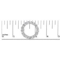 14K White Gold 5 1/4 Cttw Round Lab Grown Diamond Eternity Band Ring (F-G Color, VS1-VS2 Clarity)