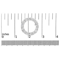 14K White Gold 6 1/4 Cttw Round Lab Grown Diamond Eternity Band Ring (F-G Color, VS1-VS2 Clarity)