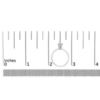 14K White Gold 1/2 Cttw Round Lab Grown Diamond 4 Prong Solitaire Engagement Ring (F-G Color, VS2-SI1 Clarity)
