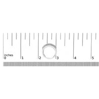.925 Sterling Silver 2.00 Carat Lab Grown Diamond Multi Row Band Ring