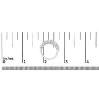 .925 Sterling Silver 2.0 cttw Lab Grown Diamond Scattered Band Ring (F-G Color, VS1-VS2 Clarity)