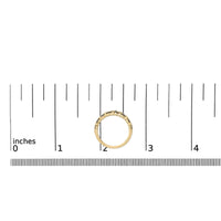 10K Yellow Gold Plated .925 Sterling Silver 1/4 Cttw Champagne Diamond Geometric Band Ring