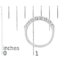 14K Gold 1.0 Cttw Diamond 7 Stone Band Ring