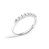 14K Gold 1/3 Cttw Diamond 7 Stone Band Ring