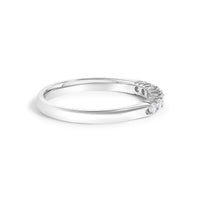 14K Gold 1/4 Cttw Diamond 7 Stone Band Ring