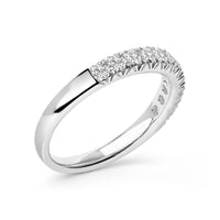 14K Gold 1/2 Cttw Round Diamond 11 Stone Classic Band