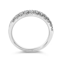 14K Gold 1/2 Cttw Round Diamond 11 Stone Classic Band