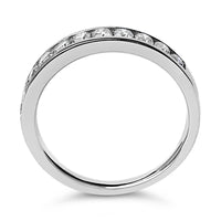 14K Gold 1/2 Cttw Round Diamond 11 Stone Channel Set Band