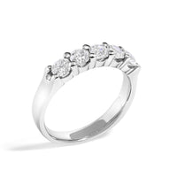 14K Gold 1.00 Cttw Diamond 5 Stone Band Ring