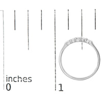 14K Gold 1/4 Cttw  Diamond 5 Stone Band Ring