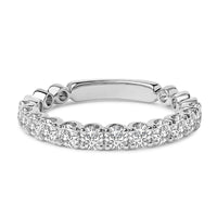 14K Gold 1.00 Cttw Round Diamond Prong Set Wedding Band
