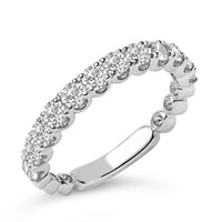 14K Gold 1.00 Cttw Round Diamond Prong Set Wedding Band