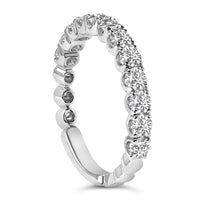 14K Gold 1.00 Cttw Round Diamond Prong Set Wedding Band