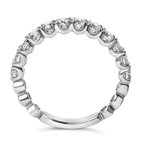 14K Gold 1.00 Cttw Round Diamond Prong Set Wedding Band