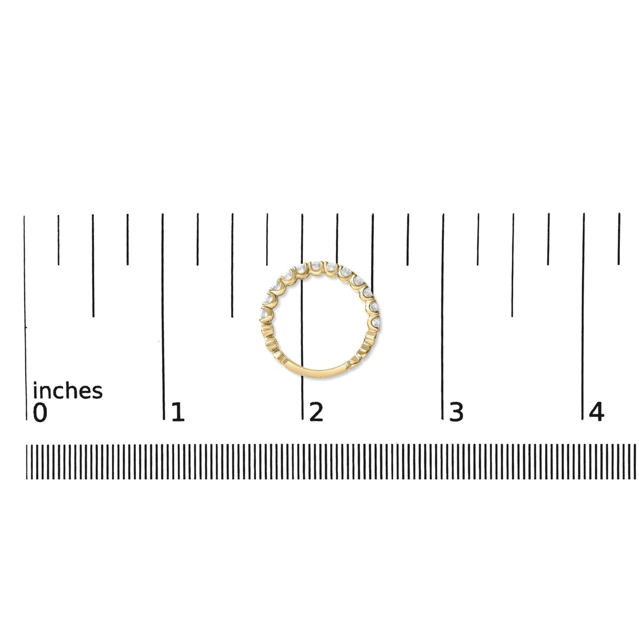 14K Gold 1.00 Cttw Round Diamond Prong Set Wedding Band