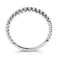 14K Gold 1/4 Cttw Round Diamond Prong Set Wedding Band
