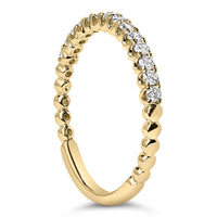 14K Gold 1/4 Cttw Round Diamond Prong Set Wedding Band