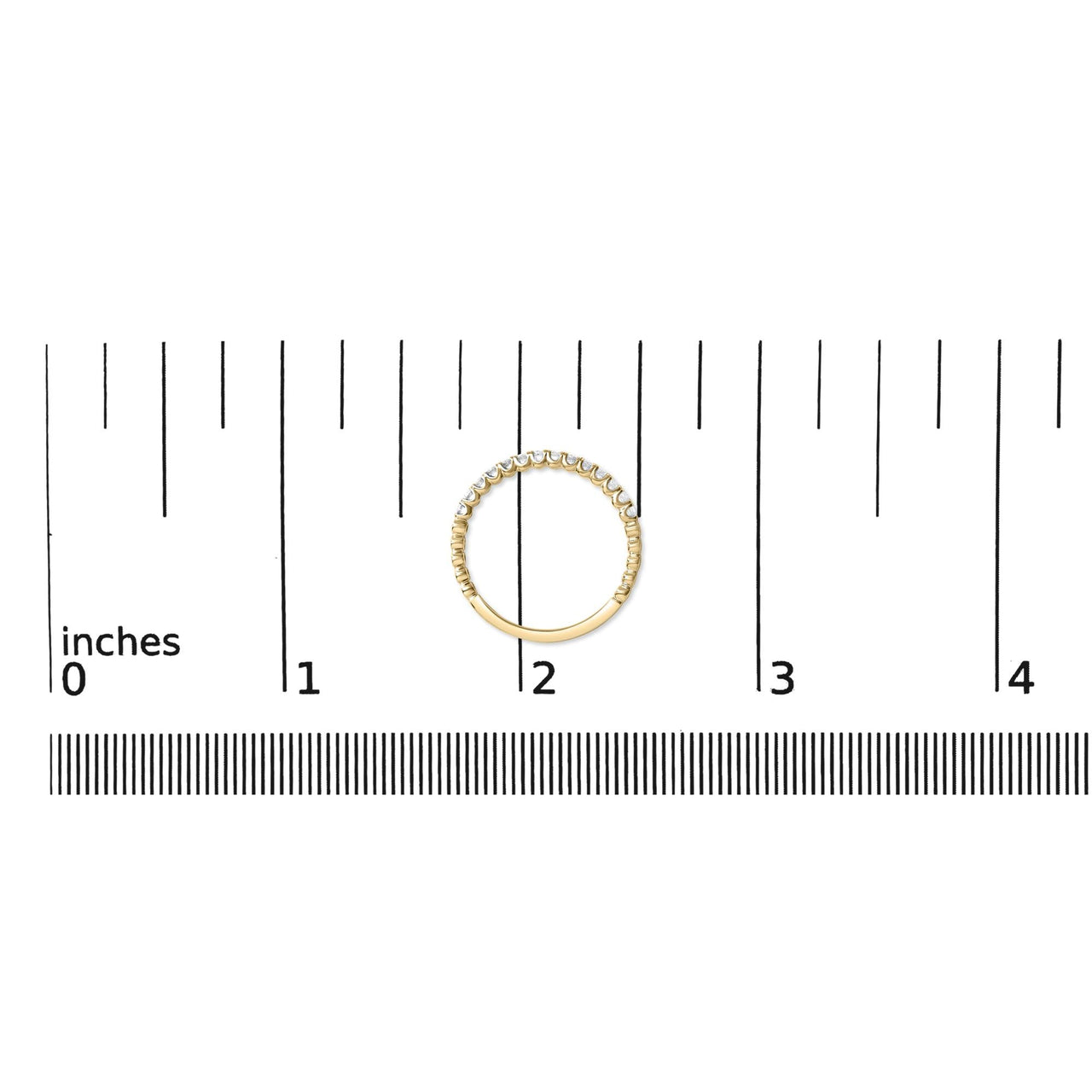 14K Gold 1/4 Cttw Round Diamond Prong Set Wedding Band